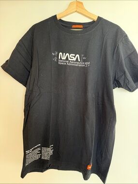 Heron Preston NASA Graphic Black Short-Sleeve Men's T-Shirt